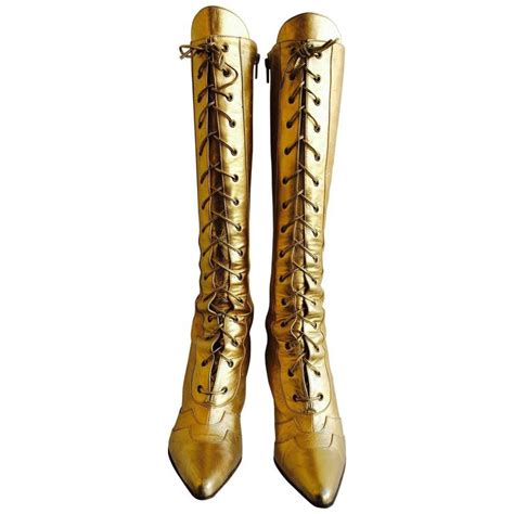 dior mens gold boots